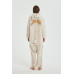 Onesie Kigurumi Baltais Briedis