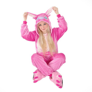 Onesie Kigurumi Rozā Stičs