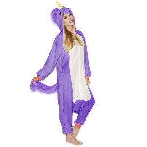 Onesie Kigurumi Violetais Vienradzis