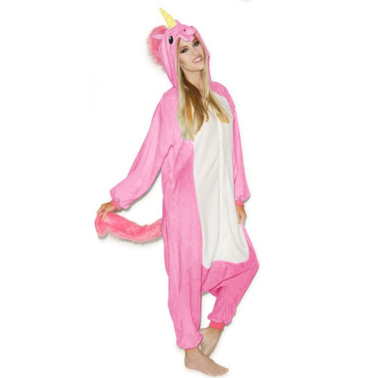 Onesie Kigurumi Rozā Vienradzis