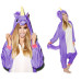 Onesie Kigurumi Violetais Vienradzis