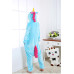 Onesie Kigurumi Tirkīza Vienradzis