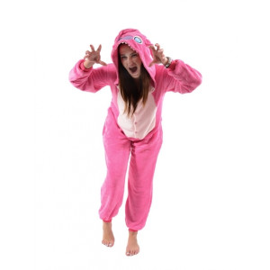 Onesie Kigurumi Rozā Stitch bērniem