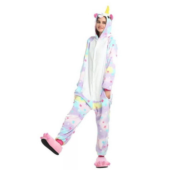 Onesie Kigurumi Zvaigžņu Vienradzis